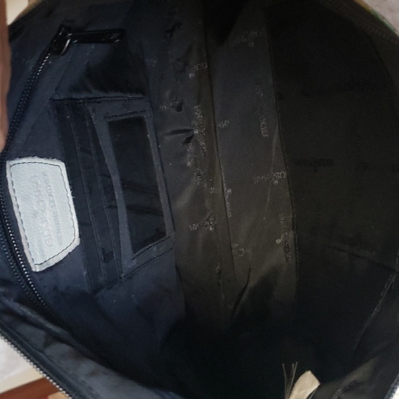 Anuschka Hand Painted Genuin Leather Hobo Shoulder Bag in Paisley Floral Print . - Picture 12 of 16